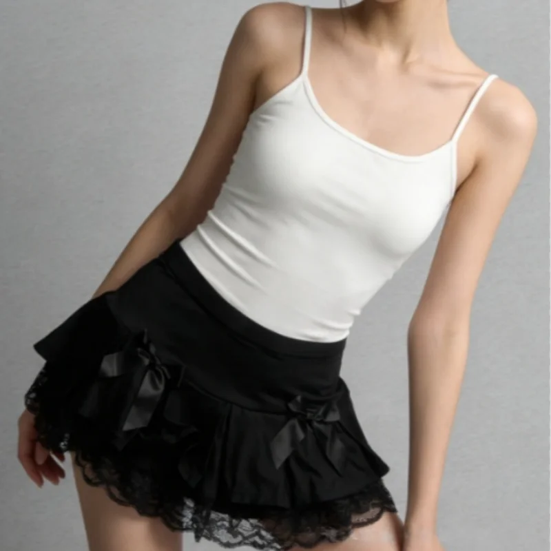 Goth Mesh-Lace Pleated Skirt - Image 5
