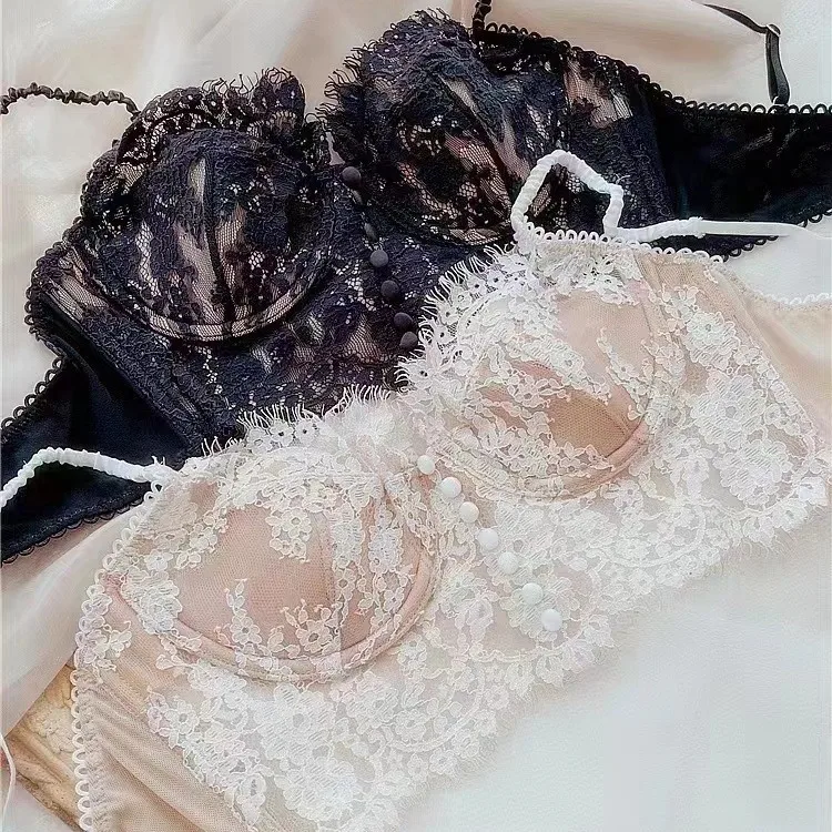 French Lace Strappy Bralette - Image 2