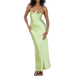 Satin Corset Slip Dress