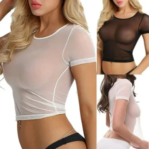 Sheer Mesh Layering Tee