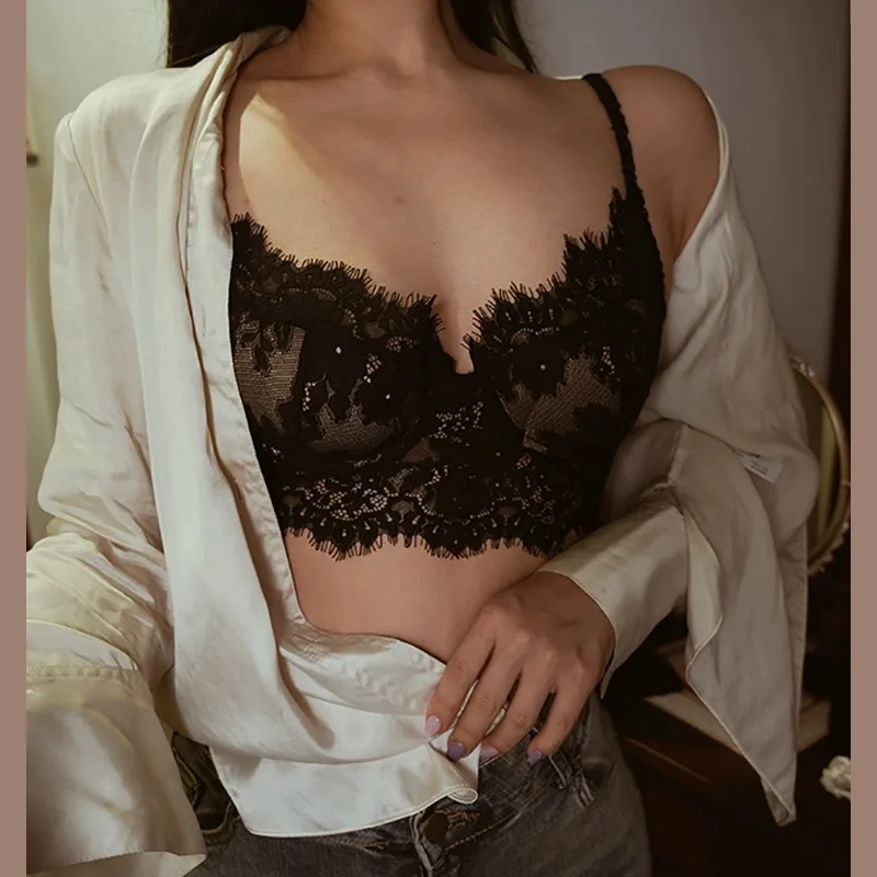French Lace Strappy Bralette - Image 4