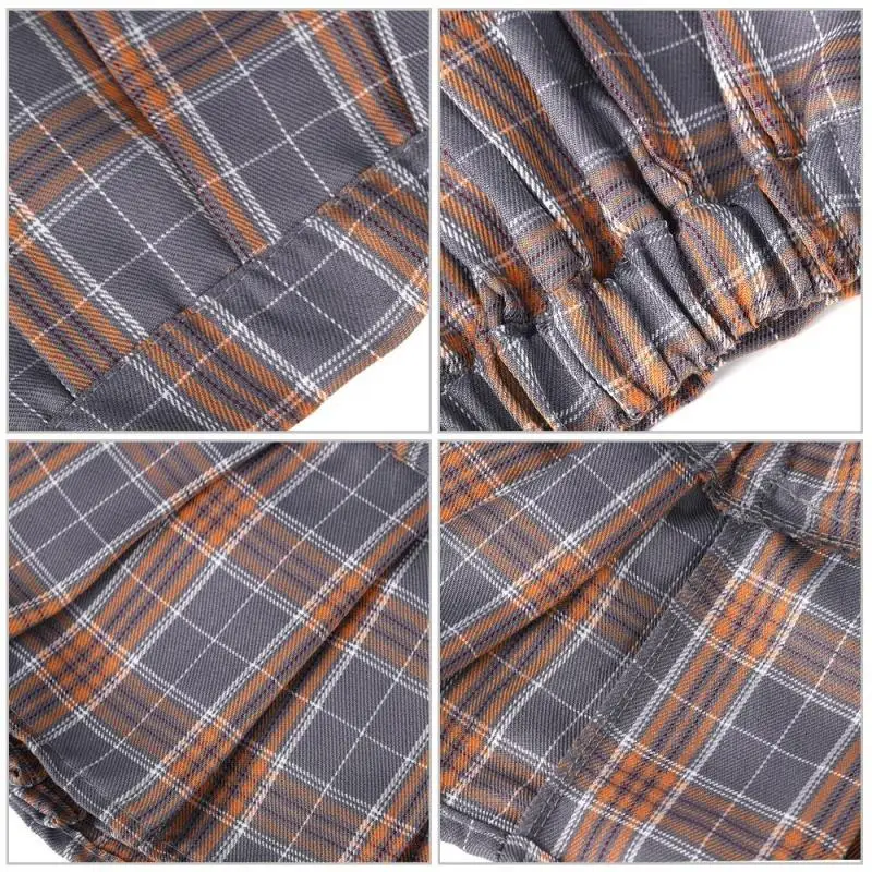 Plaid Pleated Mini Skirt - Image 6