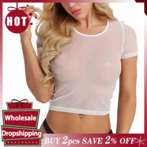 Sheer Mesh Crop Tank