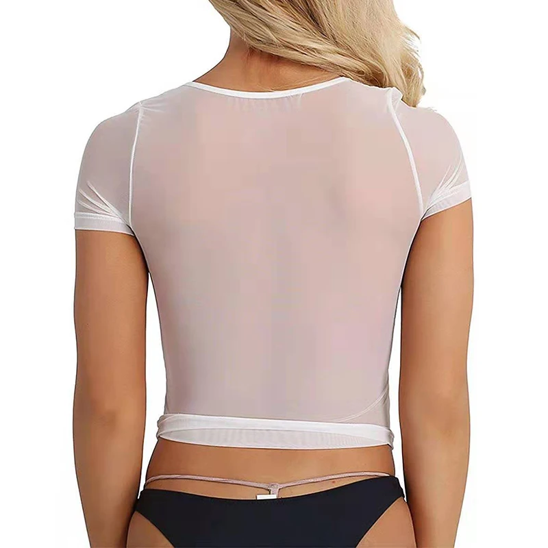 Sheer Mesh Crop Tank - Image 3